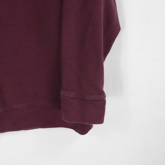 James Perse Sweater Womens 0 Burgundy Pullover Crewneck Preppy Casual Lounge - Picture 6 of 15